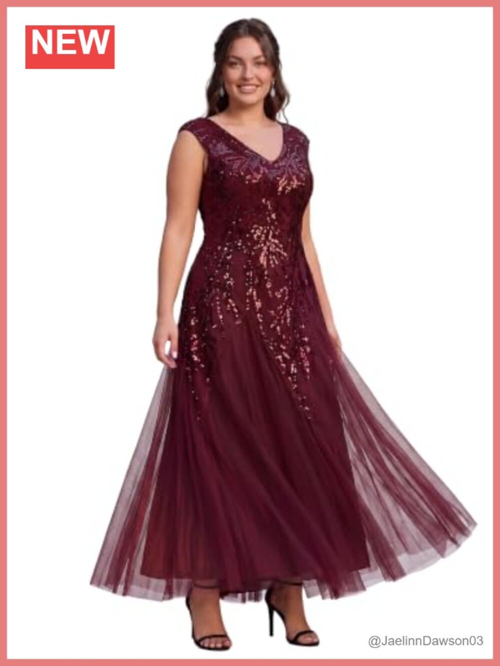 Plus Size Sequin Maxi Formal Evening Gown Sleeveless V-Neck A-Line Prom Wedding